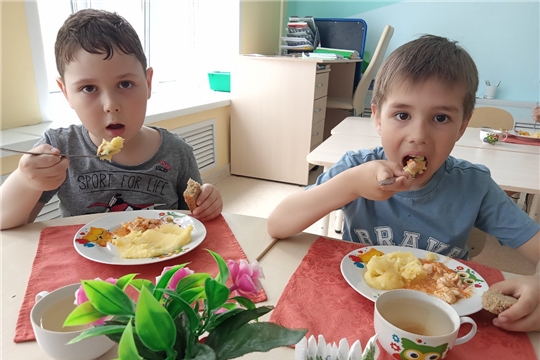 Картофельное пюре с гуляшом.