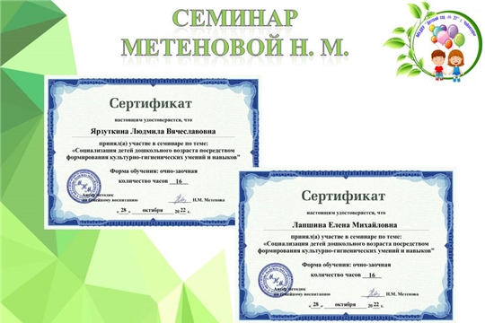 Семинар Метеновой Н. М.