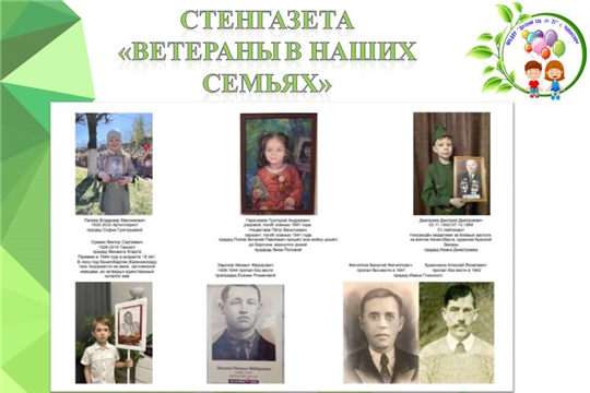 Стенгазета "Ветераны в наших семьях"