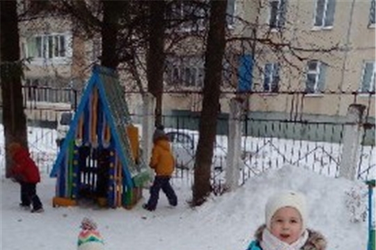 Прогулка в детском саду 