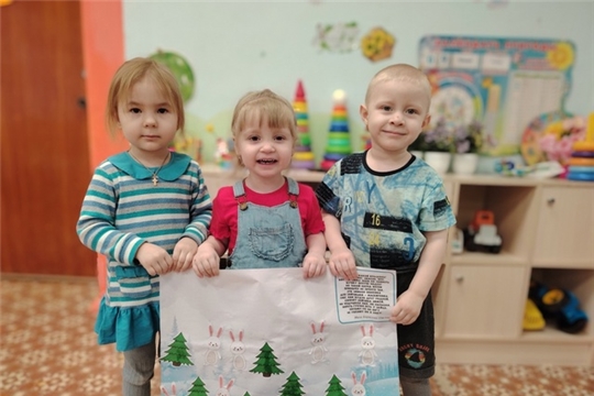 Аппликация "Заяц- беляк зимой в лесу"