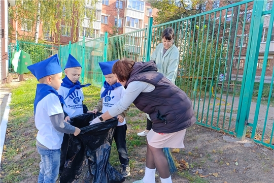 Тимуровская команда спешит на помощь в благоустройстве