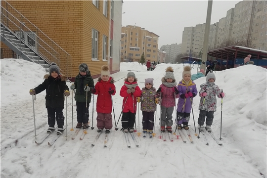 Лыжи в детском саду