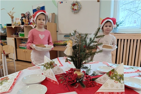 Новогодняя сервировка стола
