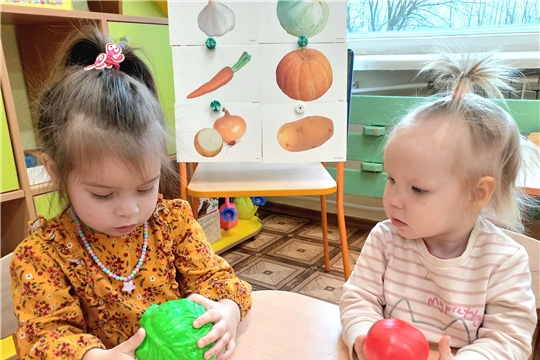 Знакомство малышей с овощами