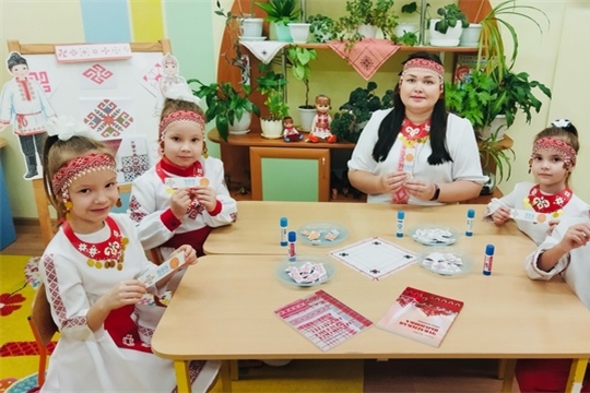 Творческая мастерская с использованием чувашских узоров