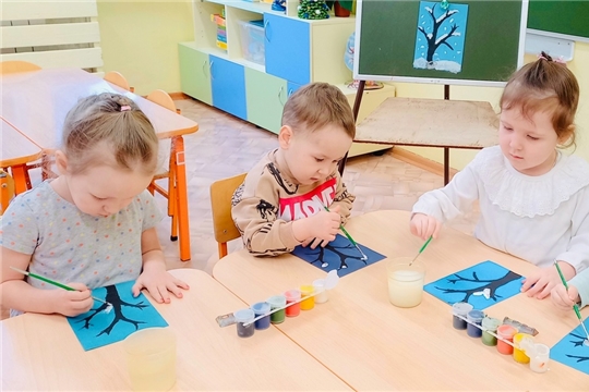 Деревья в снегу