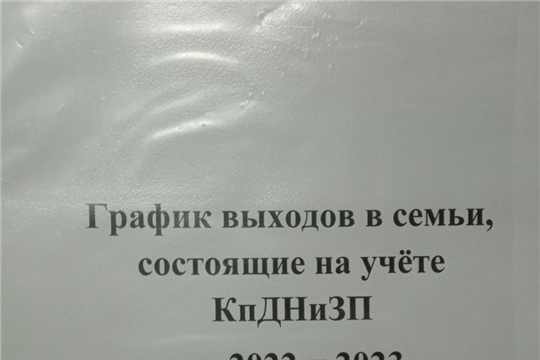 График выхода в семьи СОП