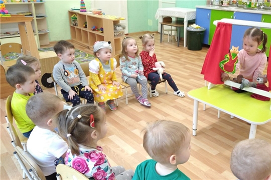 Русская народная сказка "Теремок" во второй группе раннего возраста
