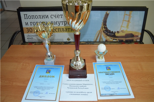 Турнир по волейболу среди смешанных команд на переходящий кубок Главы администрации Мариинско-Посадского района
