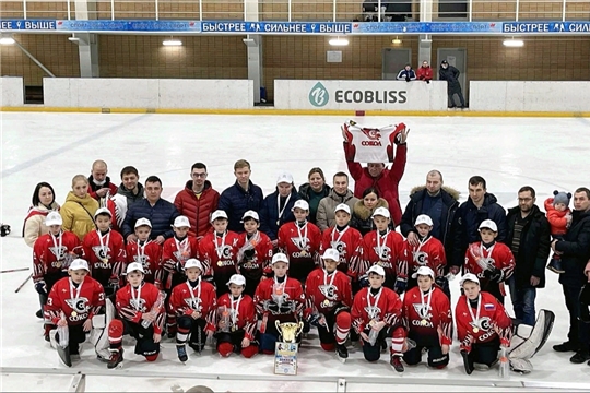 "Сокол-2012" - победитель Открытого турнира по хоккею ECOBLISS CUP среди детских команд 2012 г.р. в г.Елабуга