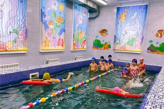 Проведение Водной Олимпиады в рамках проекта "Юные чебоксарцы учатся плавать"