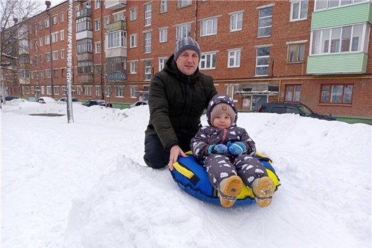 С семьей на прогулке