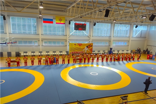 На открытии чемпионата и первенства Чувашии по национальной борьбе керешу