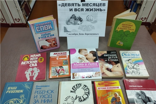 В Аксаринской сельской библиотеке функционирует выставка «Девять месяцев и вся жизнь»