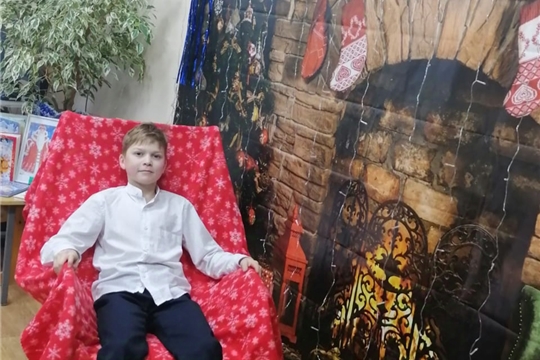 Новогодняя фотозона в Шоршелской сельской библиотеке