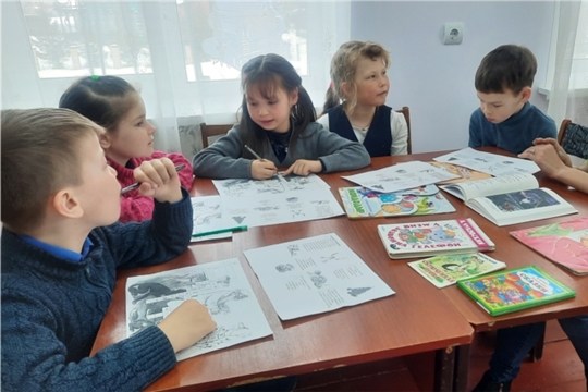 Базар головоломок по произведениям К. И. Чуковского «Добрый дедушка Корней» в Б.Карачкинской с/б