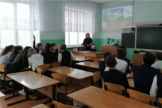 Интеллектуальная игра «Квиз, плиз!» с обучающимися 8 класса Калайкасинской СОШ