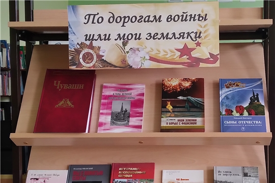 Книжная выставка «По дорогам войны шли мои земляки» в отделе по работе с детьми