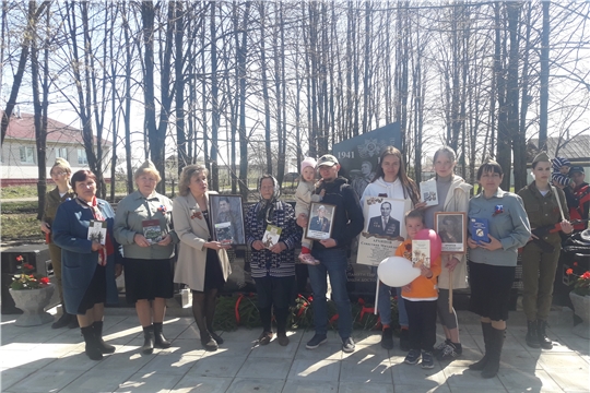 «Книжный марш Победы» читателей Юманайской сельской библиотеки