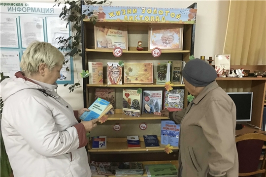 Выставка-просмотр «Жизни золотой листопад» в Шумерлинской сельской библиотеке