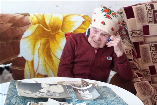 1 ноября жительнице с. Юманай Владимировой Акулине Александровне, участнице Сурского оборонительного рубежа, исполнилось 95 лет