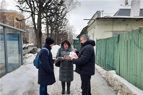 Ветераны Московского района г. Чебоксары проводят беседы с населением по профилактике пожарной безопасности