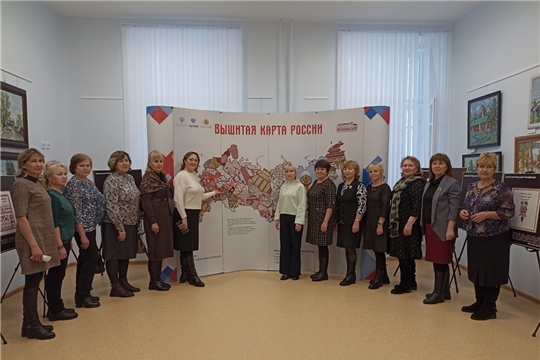 Знаменитая «Вышитая карта России» уже и у нас в музее.