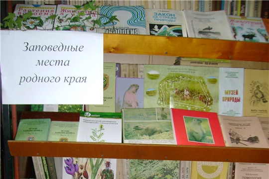 Выставка – беседа «Заповедные места родного края» в Тат.Тимяшском б/п