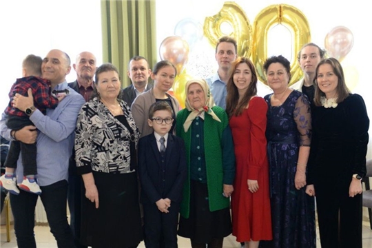 Зоя Матвеевна Самылкина из села Красные Четаи отметила свой 90-летний юбилей
