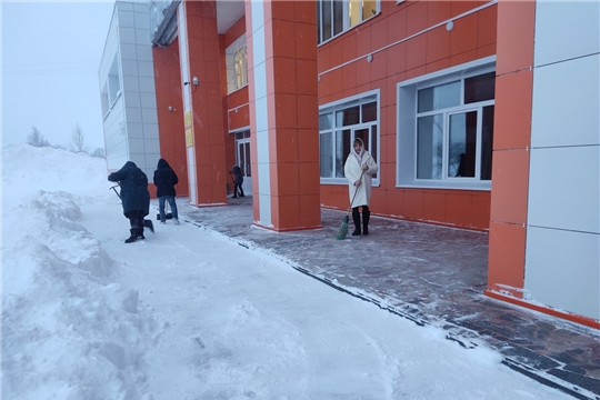 Очистка территории от снега