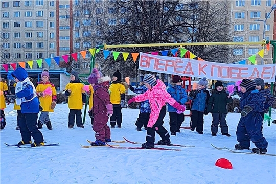 В детском саду состоялась лыжная гонка, посвященная 80-й годовщине Победы в Великой Отечественной войне
