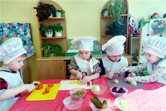 Салаты в детском саду