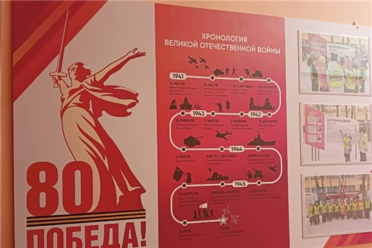 стенд "Хронология Великой отечественной войны 1941-1945гг" в честь 80-летия великой Победы