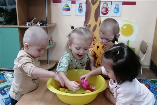 Игры в центре воды и песка 