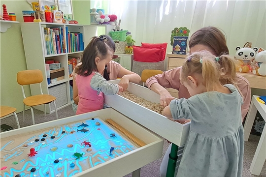 Открытое занятие в кружке "Умный песок"