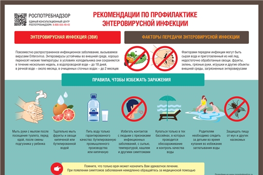 Управление Роспотребнадзора по Чувашской Республике - Чувашии напоминает о профилактике энтеровирусных инфекций в летний период.