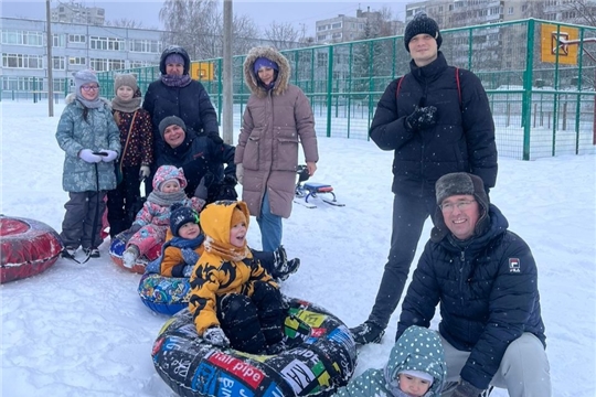 Совместные зимние спортивные игры и развлечения