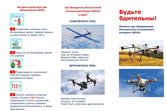 Памятка «Будьте бдительны». 