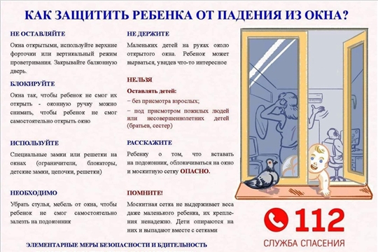 Как защитить ребенка от падения из окна?