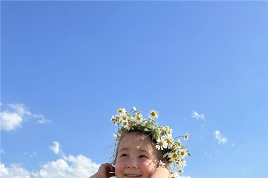 Фотосессия в ромашках