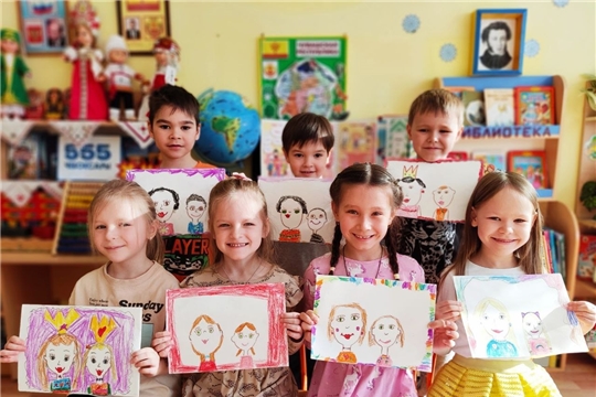 Мы с мамой улыбаемся