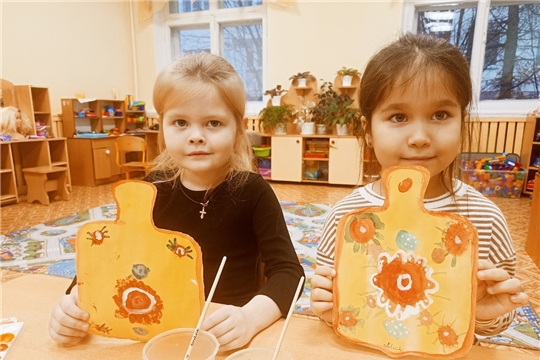 знакомство с городецкой росписью