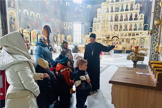 Выход в церковь с семьями обучающихся в преддверии Пасхи