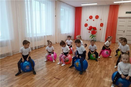 Отчётное занятие в кружке "Детский фитнес"