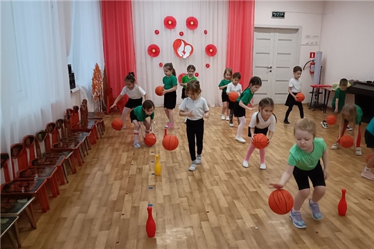 Отчётное занятие в кружке "Детский фитнес"