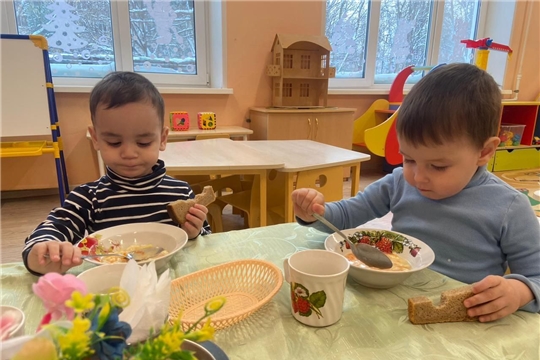 Суп с клёцками.