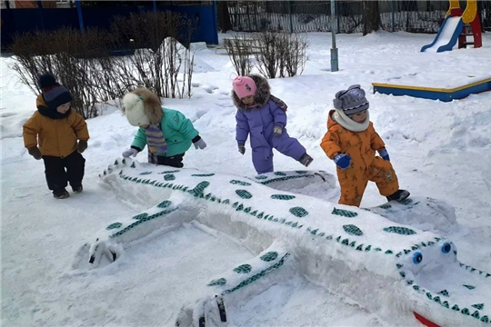 Снежные радости для малышей.