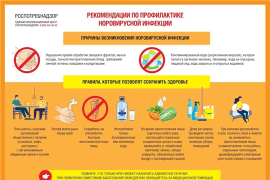 Рекомендации по профилактике норовирусной инфекции.