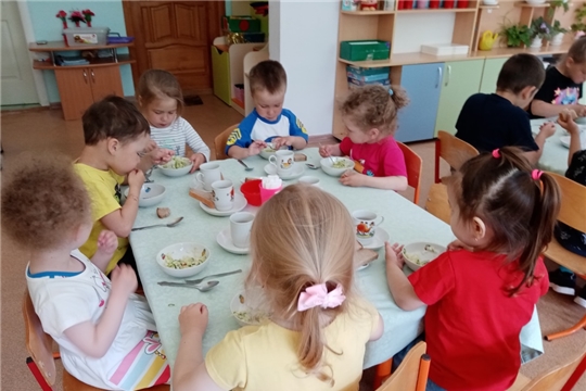 Салаты в детском саду